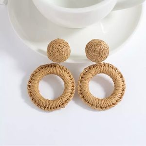 Basket Weaved Boho Earrings